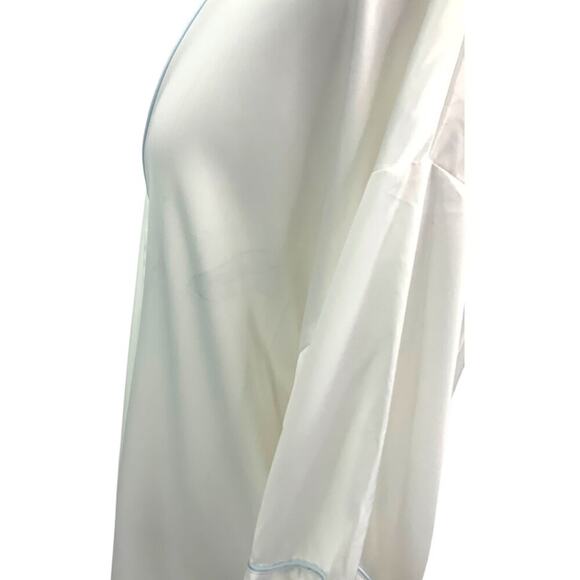 In Bloom by Jonquil Open Front White Satin Bride Robe Size Large NWOT - Picture 10 of 10